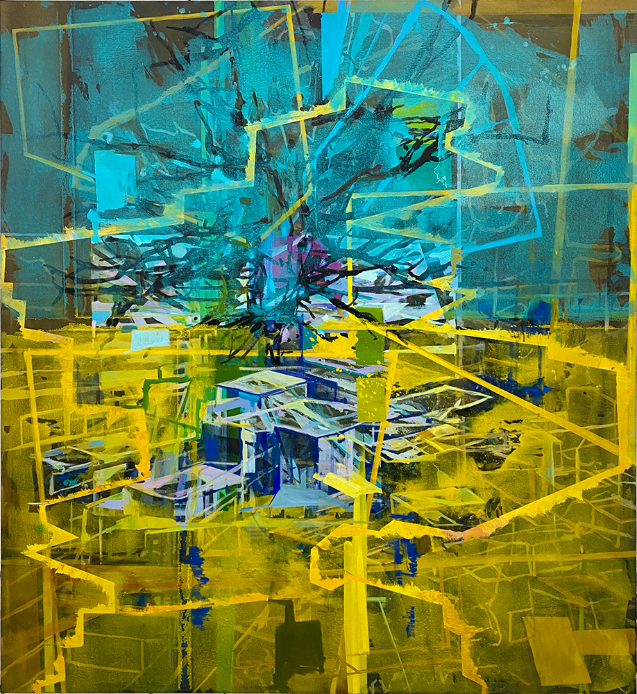 Marie-Thibeault-Golden-State,-72'x66'-oil-on-canvas,-2022