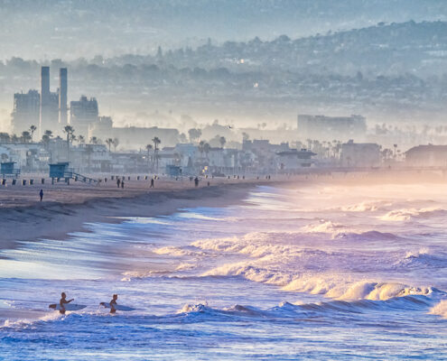 Manhattan Beach Pier to Redondo, 2021, Digital archival print on luster paper, 20 x 24 in