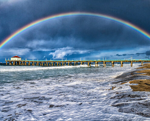 Manhattan Beach Rainbow, 2021, Digital archival print on metallic paper, 20 x 24 in