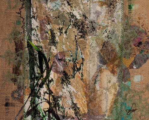 Diana Reeves, What Remains, 2024, Photographic print and mixed media on collage paper, 24 x 18 in, $5,000