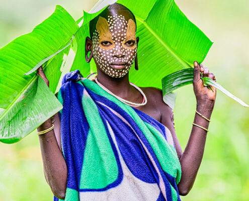 Suri Woman, 2024, Digital archival print on metal, 24 x 36 in