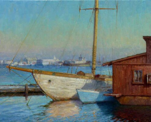 Stephen Mirich, The Old Campaigner, Highland Light, 2017, oil on canvas on panel, 24 x 32 in, $12,000